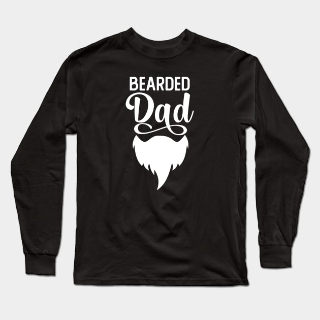 Bearded Dad Gift Fathers Day Dad Beards Lovers Gift Long Sleeve T-Shirt by mommyshirts